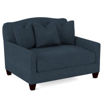 Navy blue oversized chair hot sale